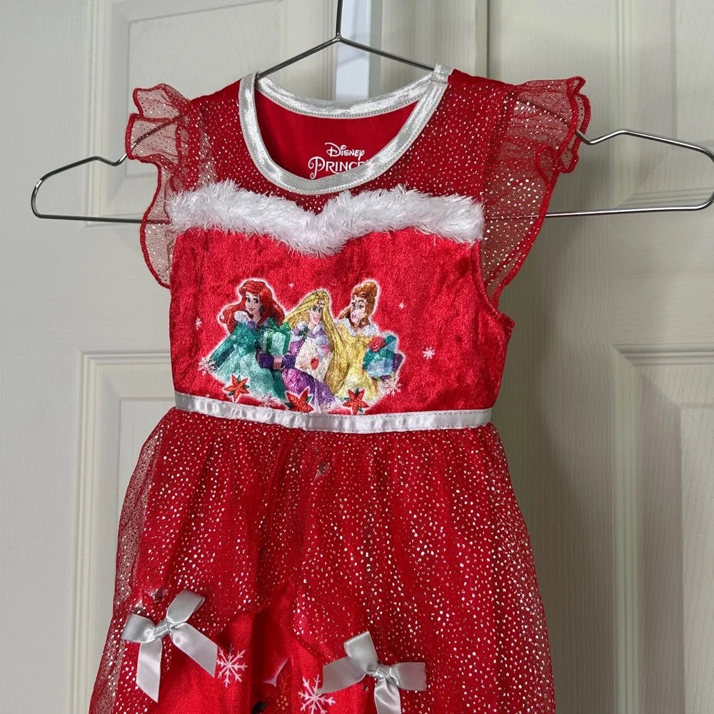 Disney Princesses Christmas Nighty Night Gown 2T A-27 - Picture 2 of 4